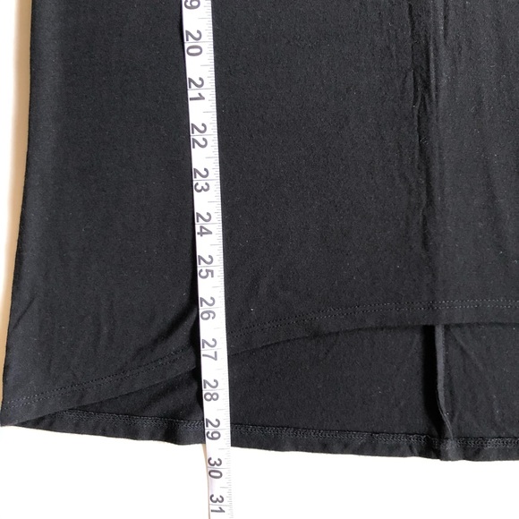 KENAR Black Scoop Neck Asymmetrical Hem Top S - Picture 8 of 8